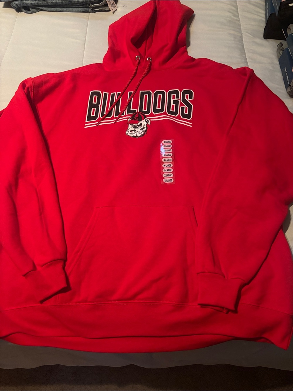 Hanes Red Georgia Bulldogs Sweatshirt size XL New